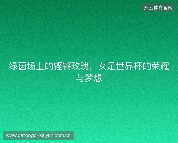 绿茵场上的铿锵玫瑰，女足世界杯的荣耀与梦想